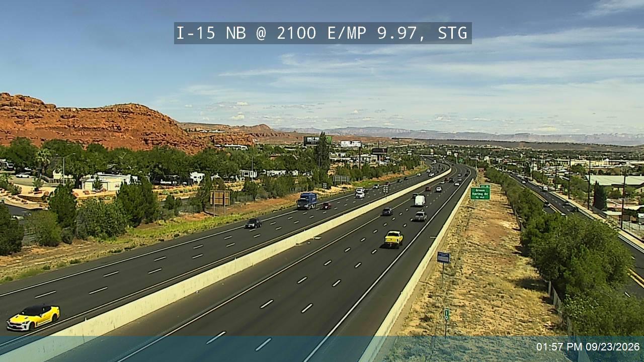 I-15 NB @ 2100 E / MP 9.97, STG