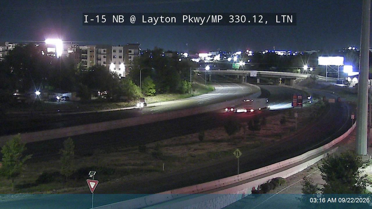 I-15 NB @ Layton Pkwy / SR-126 / MP 330.12, LTN