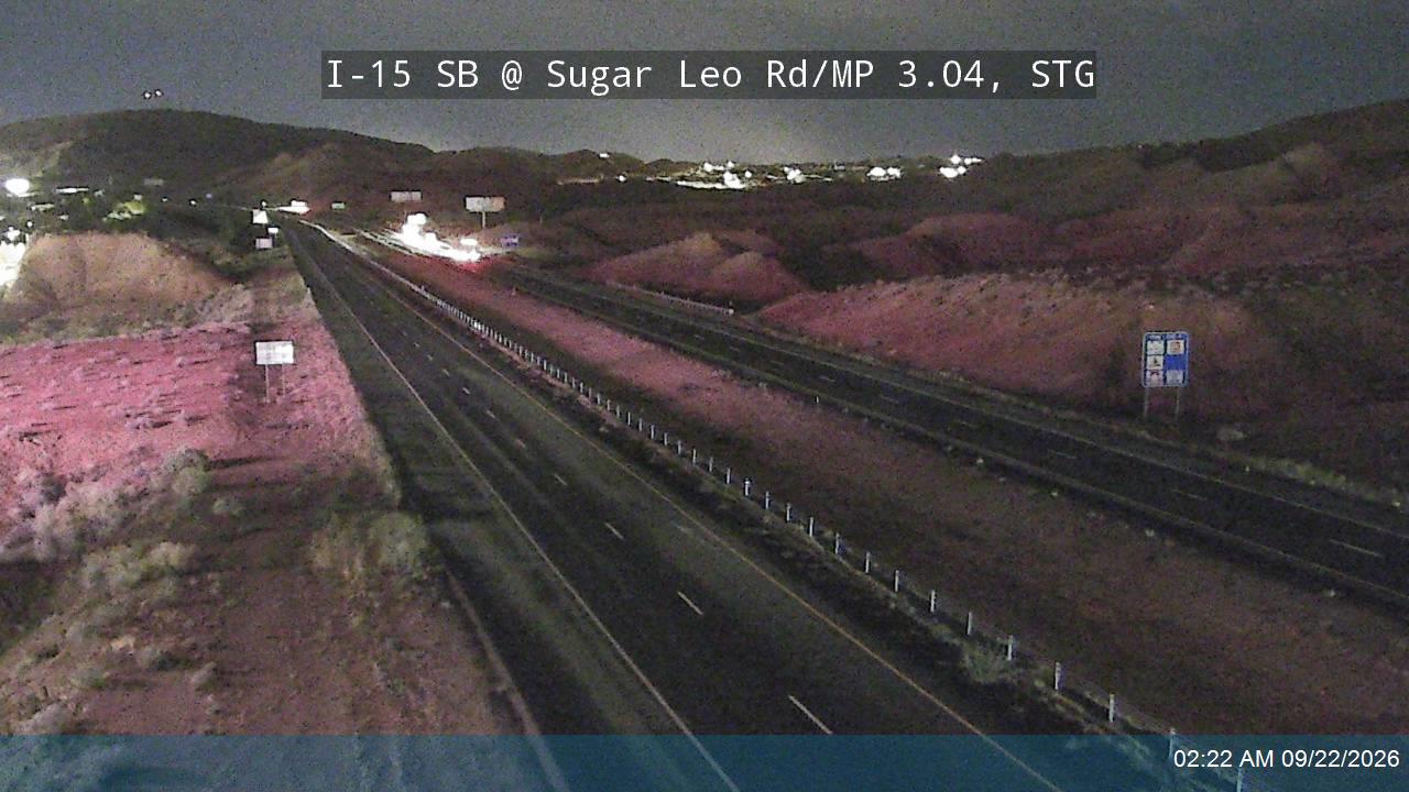 I-15 SB @ Sugar Leo Rd / MP 3.04, STG
