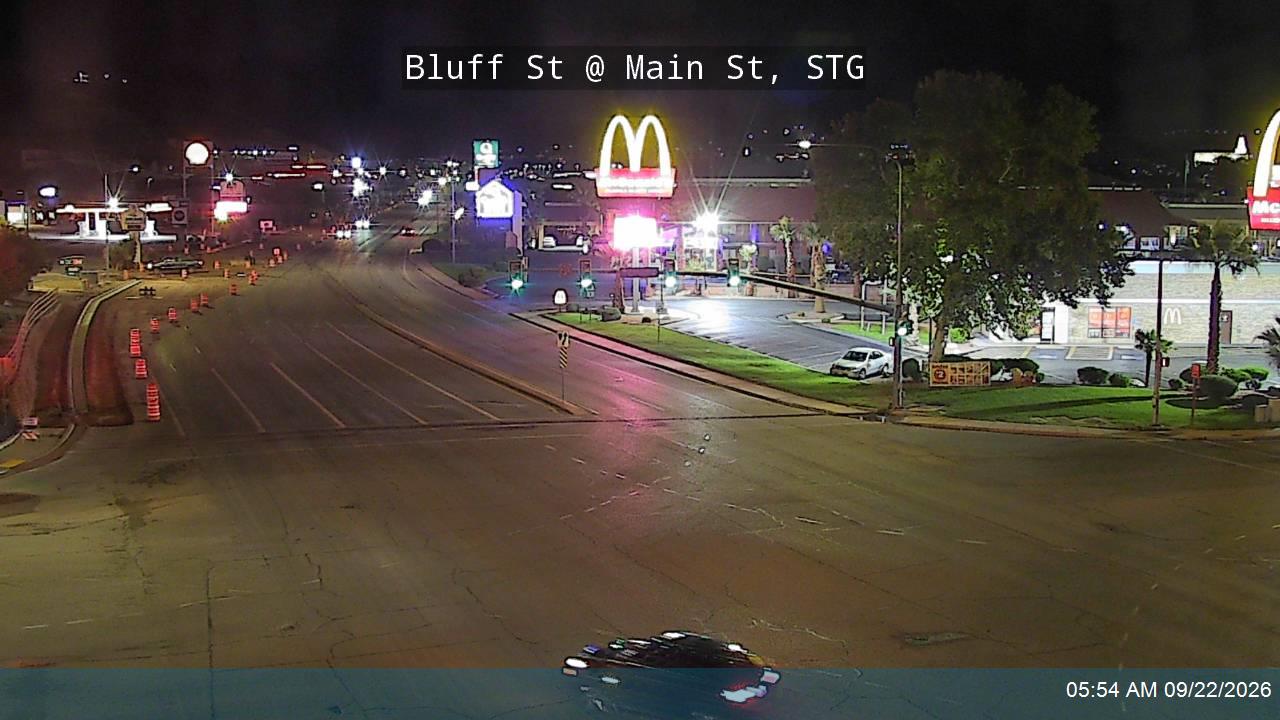 Bluff St / SR-18 @ Main St / Black Ridge Dr, STG