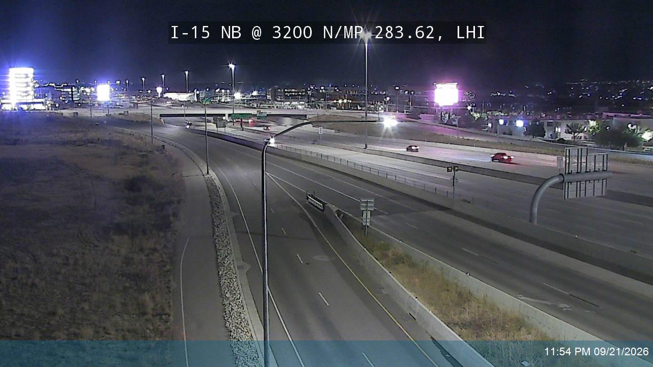 I-15 NB @ 3200 N / MP 283.62, LHI