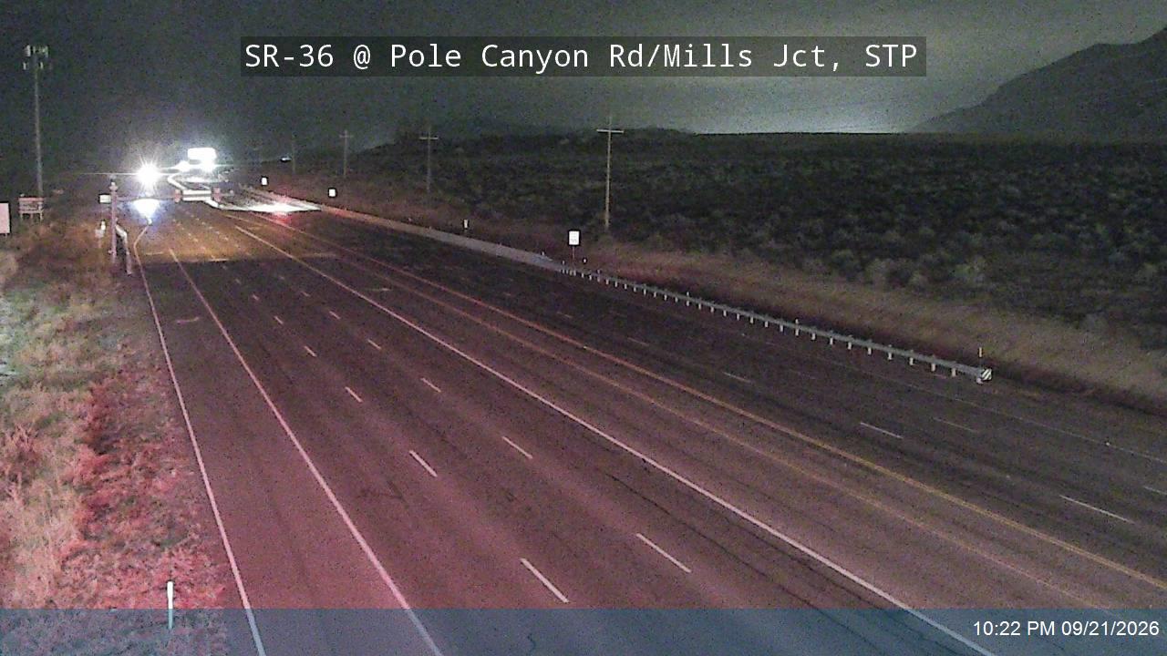 SR-36 @ Pole Canyon Rd / Mills Jct, STP