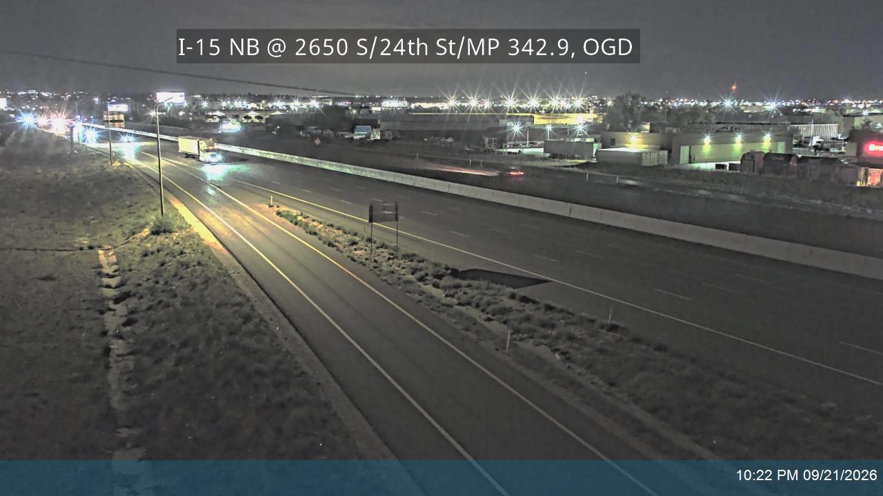 I-15 NB @ 2650 S / 24th St Exit / MP 342.9, OGD