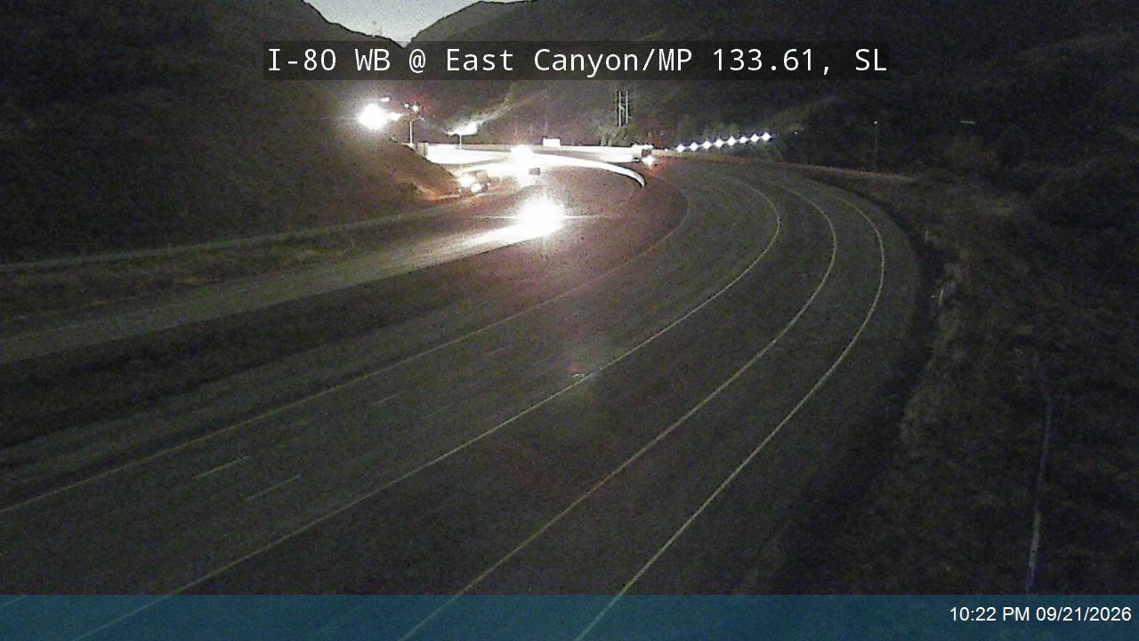 I-80 / Parleys Canyon WB @ East Canyon / SR-65 On-ramp / MP 133.61, SL