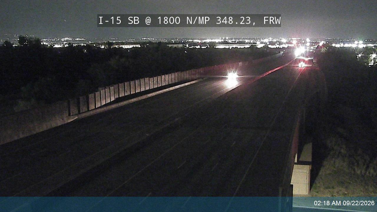 I-15 SB @ 1800 N / Harrisville Rd / MP 348.23, FRW