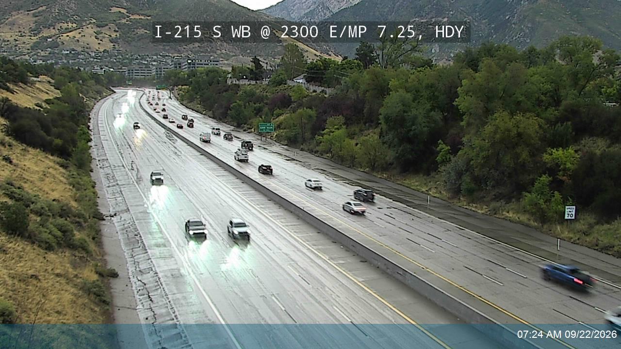 I-215 S WB @ 2300 E / MP 7.25, HDY