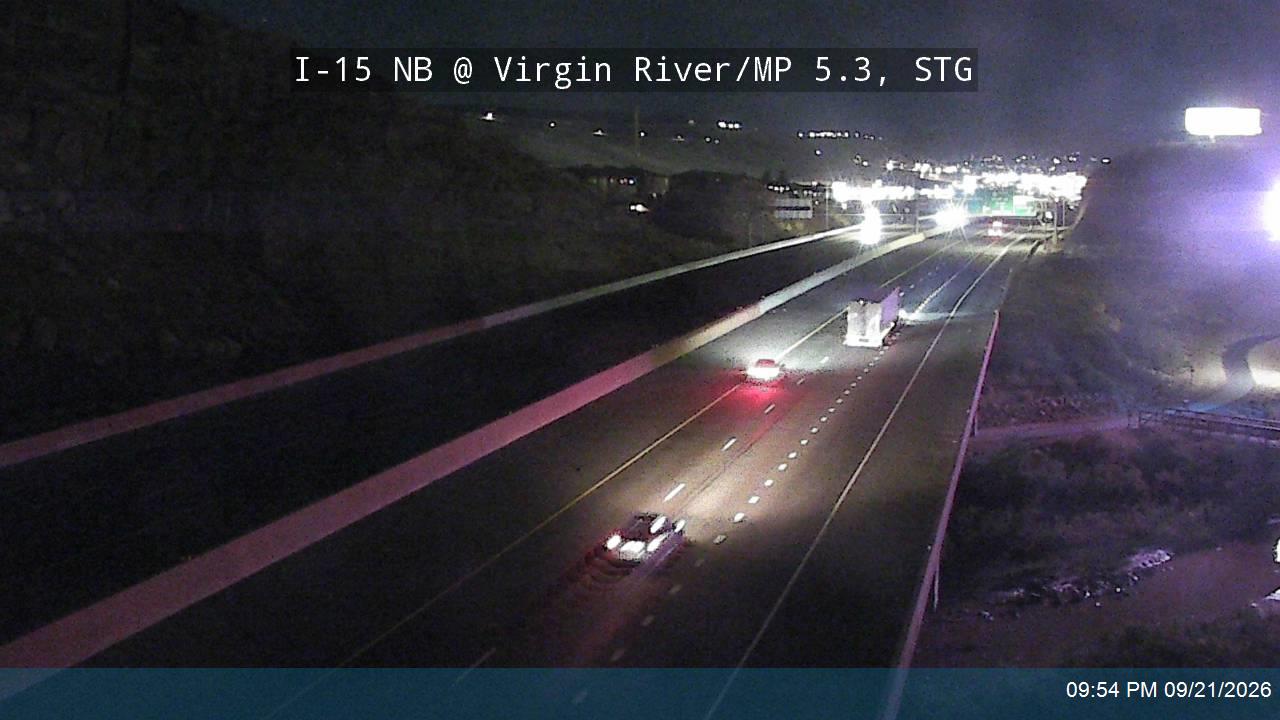 I-15 NB @ Virgin River / MP 5.3, STG