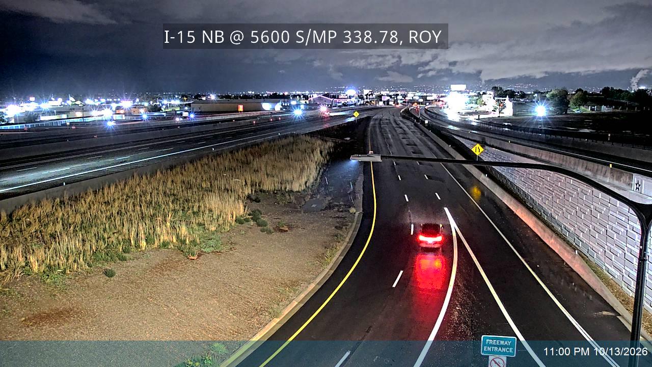 I-15 NB @ MP 338.28 / 5600 S, ROY