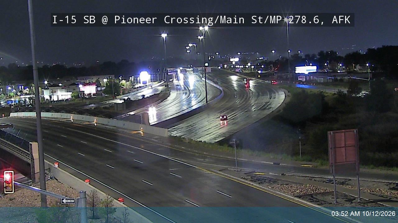 I-15 SB @ Pioneer Crossing / Main St / SR-145 / MP 278.6, AFK