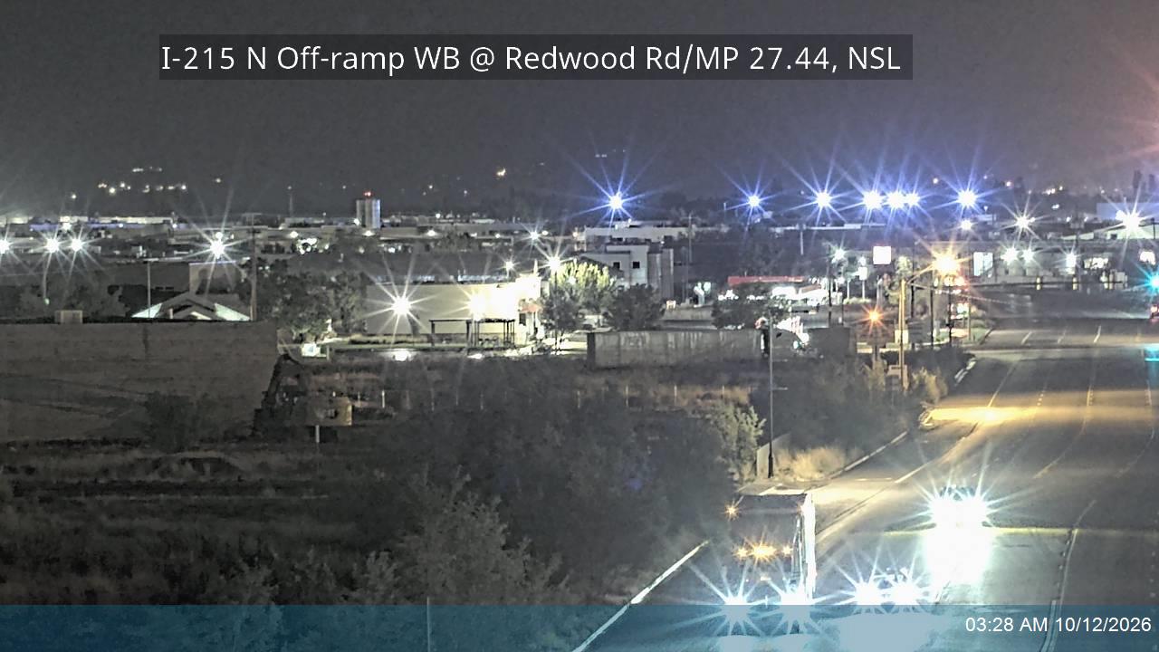 I-215 N Off-ramp WB @ Redwood Rd / SR-68 / MP 27.44, NSL