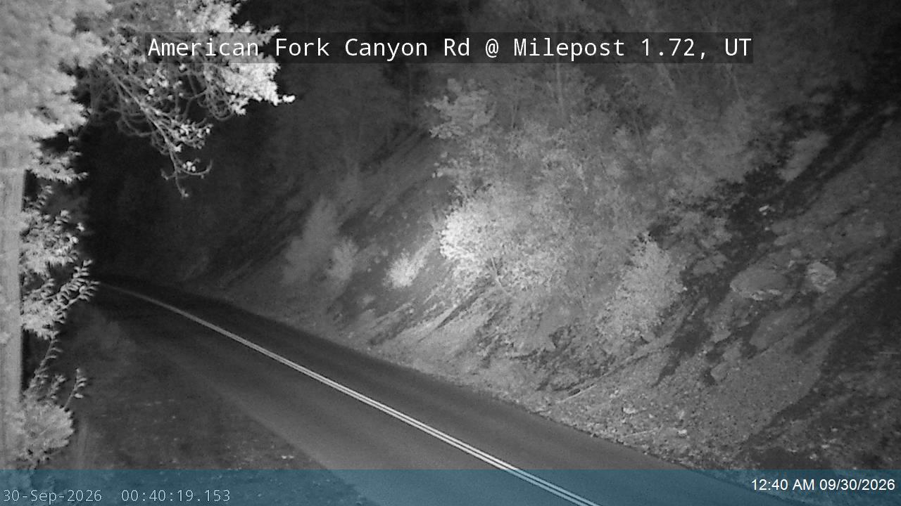 American Fork Canyon Rd / SR-144 @ Milepost 1.72, UT