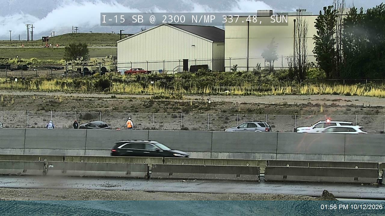 I-15 SB @ 2300 N / MP 337.48, SUN