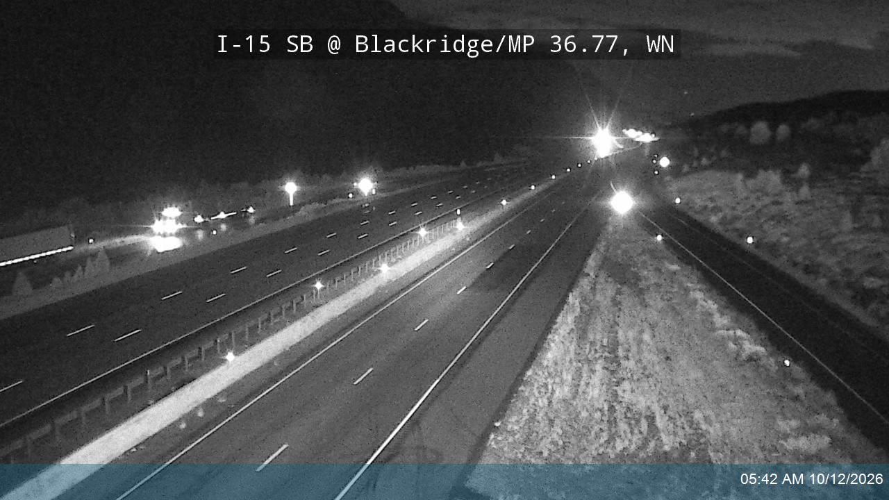 I-15 SB @ Blackridge / Exit 36 / MP 36.77, WN