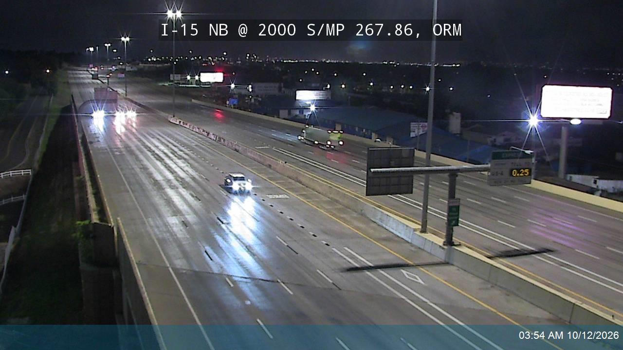 I-15 NB @ 2000 S / MP 267.86, ORM