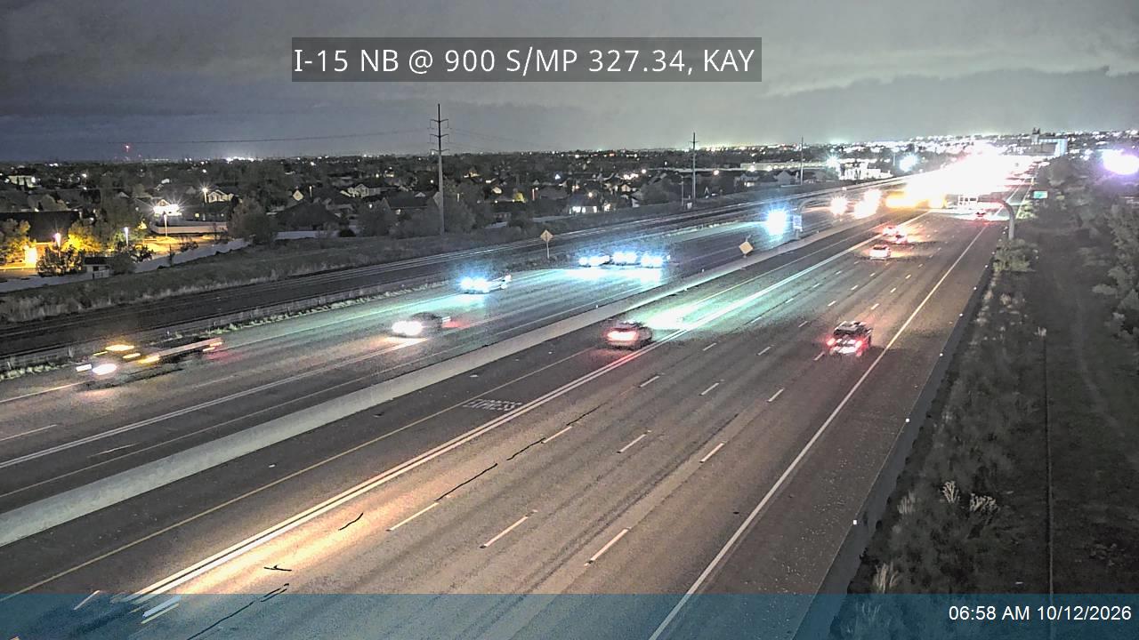 I-15 NB @ 900 S / MP 327.34, KAY