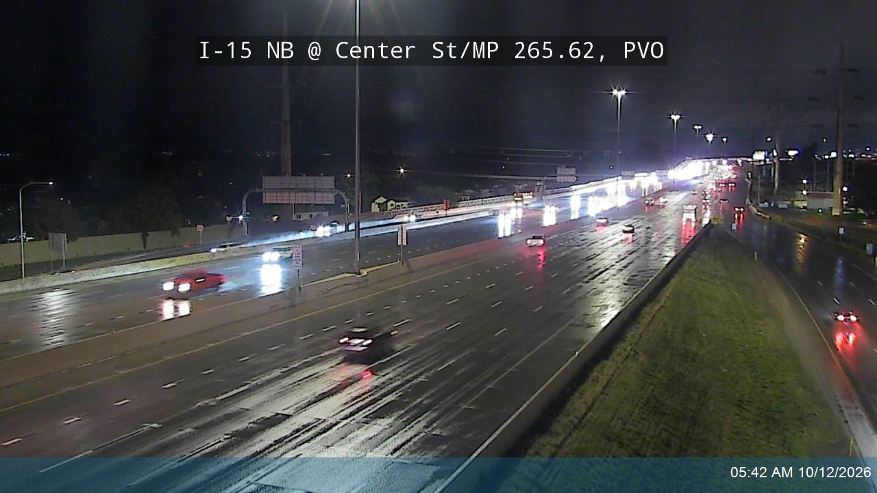 I-15 NB @ Center St / SR-114 / MP 265.62, PVO