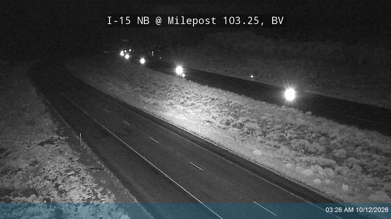 I-15 NB @ Milepost 103.25, BV