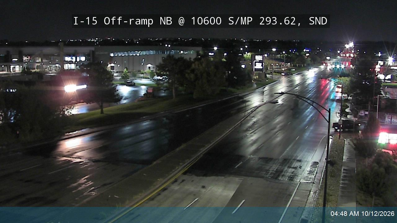 I-15 Off-ramp NB @ 10600 S / SR-151 / MP 293.62, SND