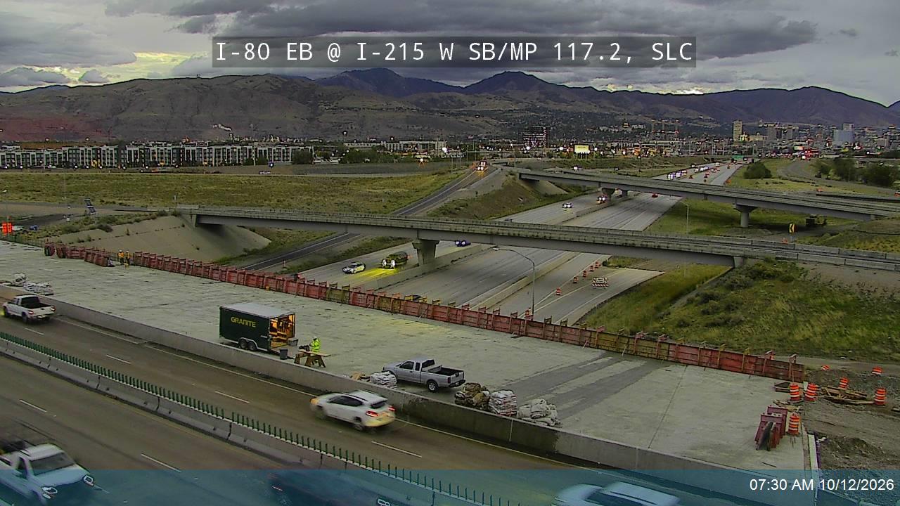 I-80 EB @ I-215 W SB / MP 117.2, SLC