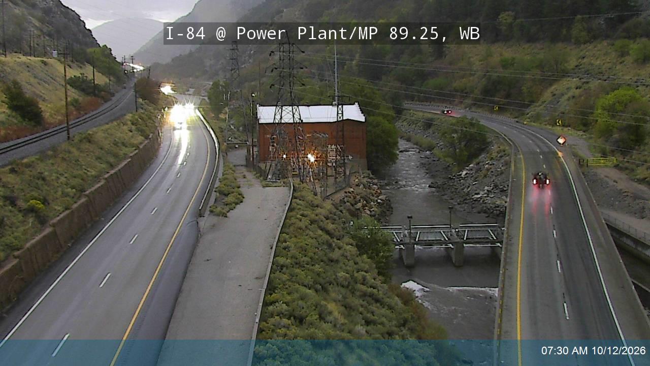 I-84 / Weber Canyon @ Power Plant / MP 89.25, WB