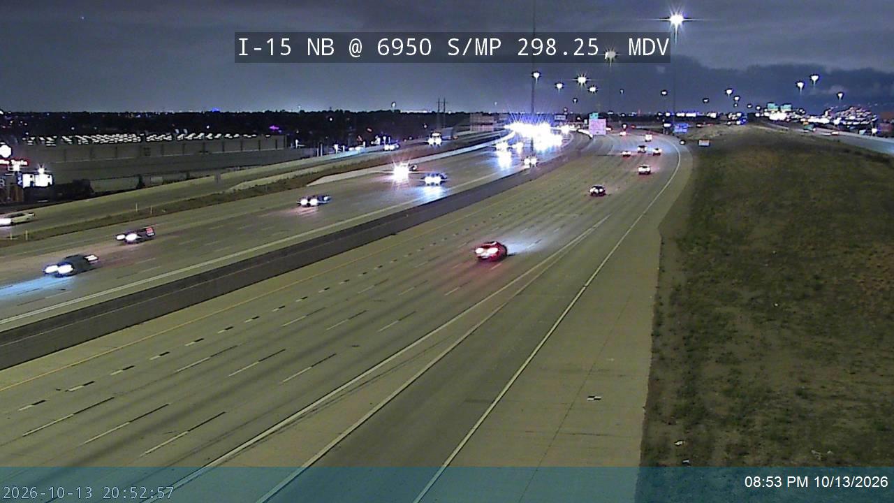 I-15 NB @ 6950 S / MP 298.25, MDV
