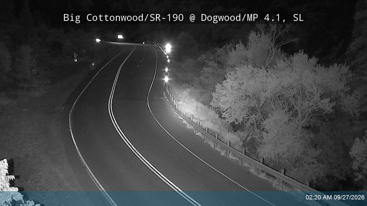 Big Cottonwood Canyon Rd / SR-190 @ Dogwood / MP 4.1, SL