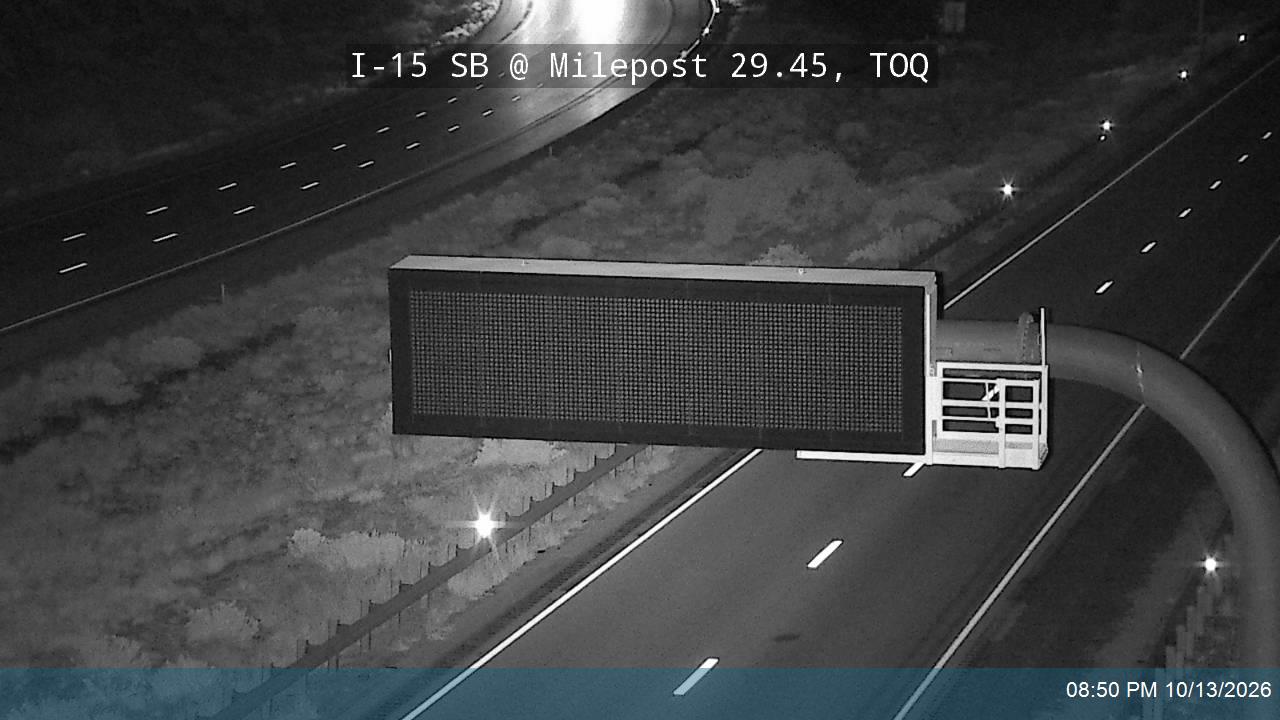 I-15 SB @ Milepost 29.45, TOQ