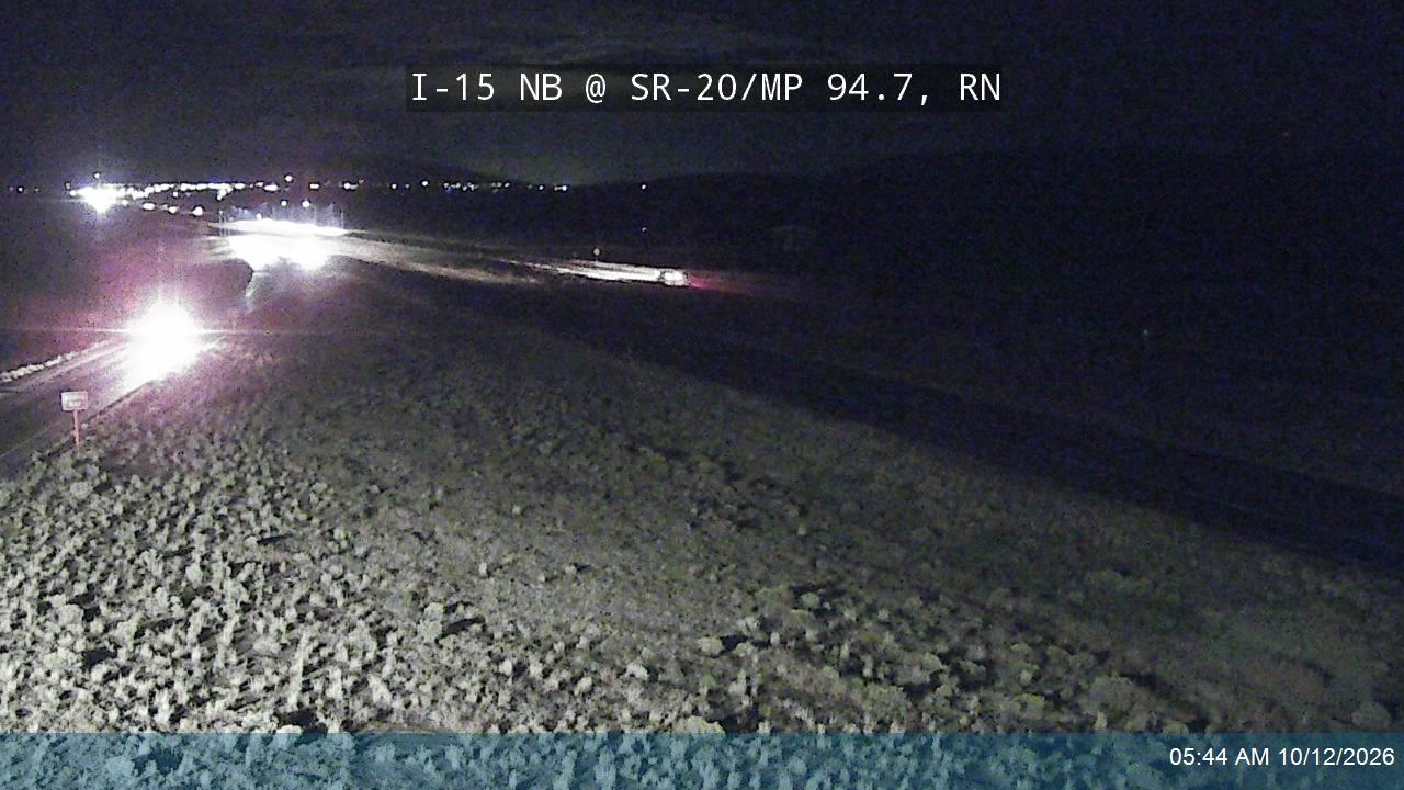 I-15 NB @ SR-20 / MP 94.7, RN