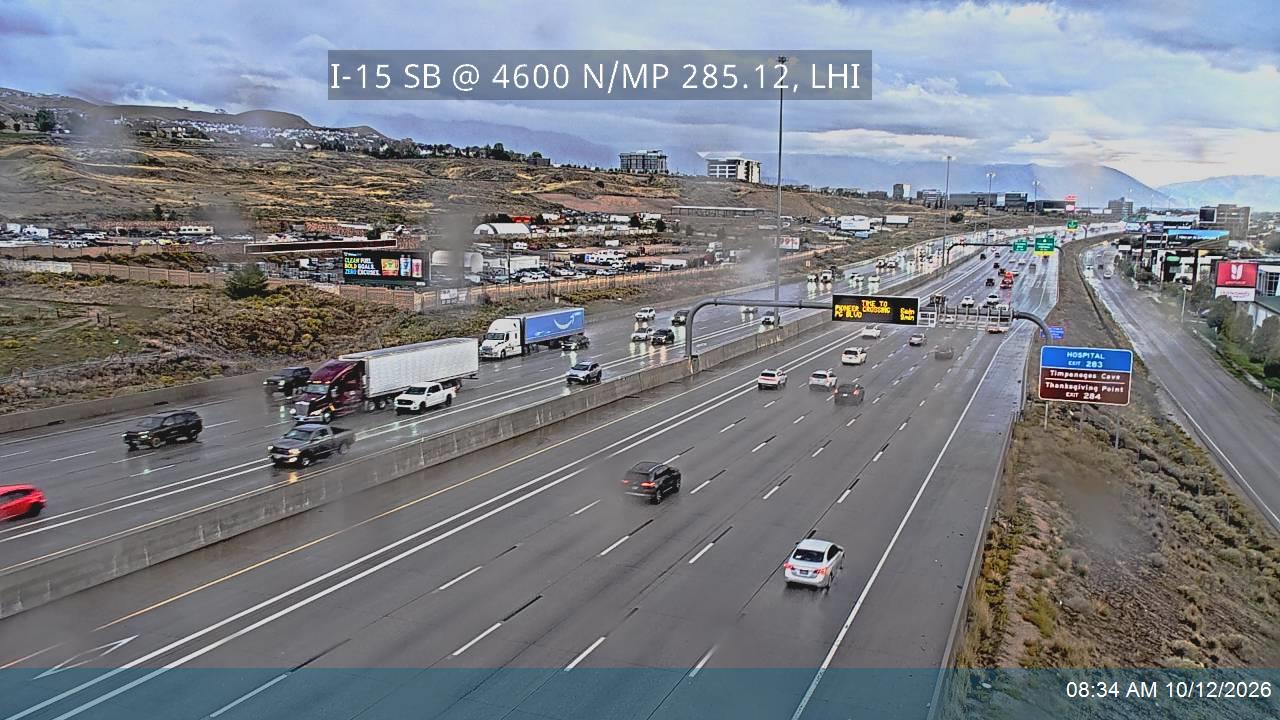 I-15 SB @ 4600 N / MP 285.12, LHI