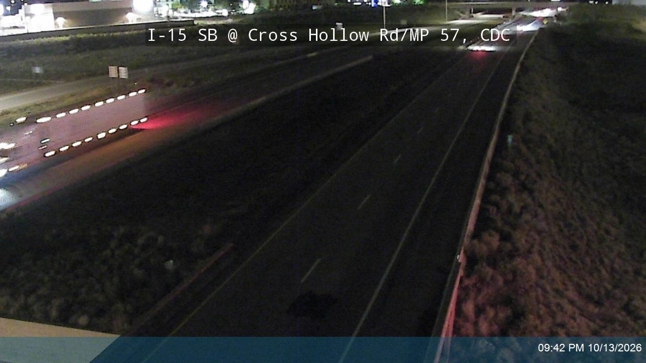 I-15 SB @ Cross Hollow Rd / MP 57, CDC