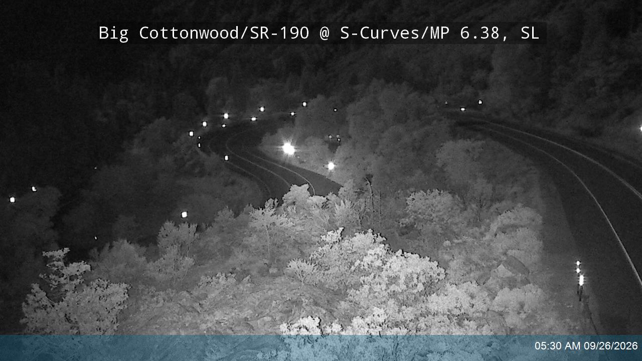 Big Cottonwood Canyon Rd / SR-190 @ S-Curves / MP 6.38, SL