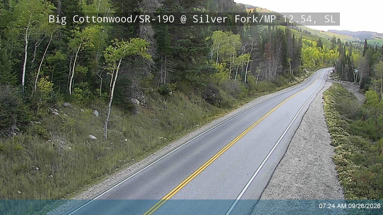 Big Cottonwood Canyon Rd / SR-190 @ Silver Fork / MP 12.54, SL