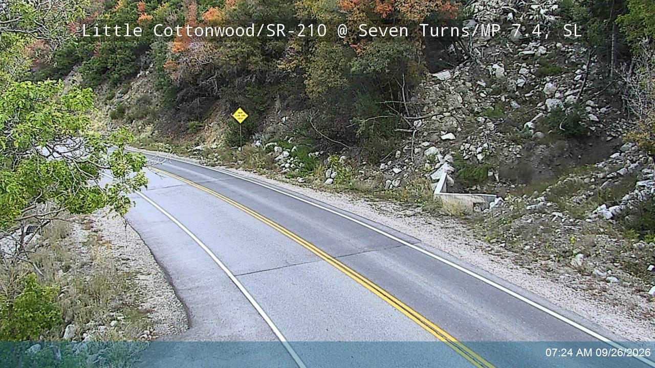 Little Cottonwood Rd / SR-210 EB @ Seven Turns / MP 7.4, SL