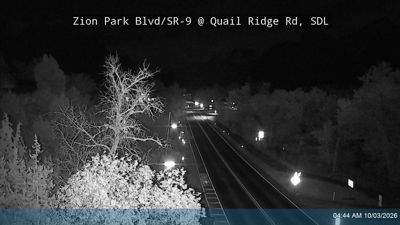 Zion Park Blvd / SR-9 @ Quail Ridge Rd, SDL