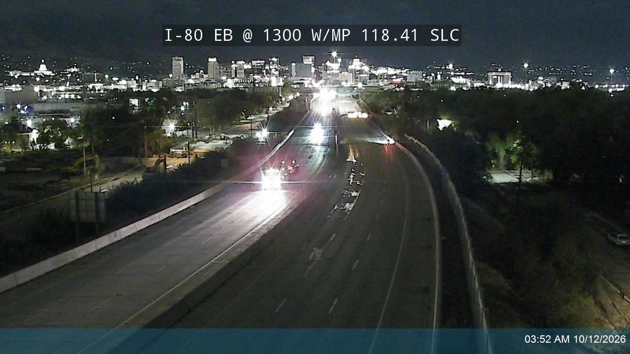 I-80 EB @ 1300 W / MP 118.41 SLC
