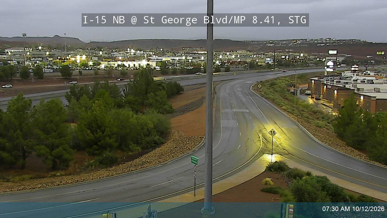 I-15 NB @ St George Blvd / SR-34 / MP 8.41, STG