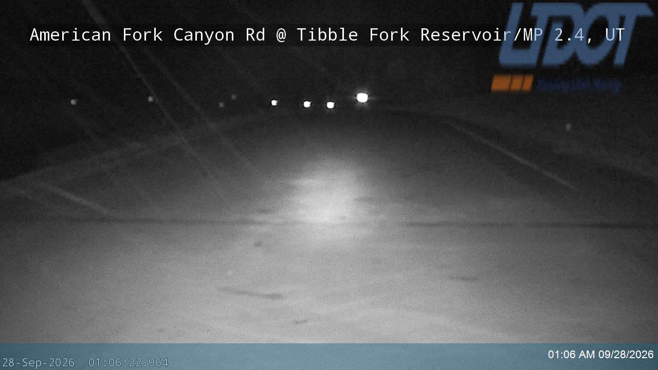 American Fork Canyon Rd / SR-144 @ Tibble Fork Reservoir / MP 2.4, UT