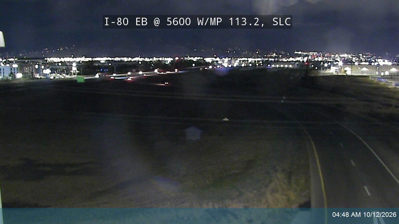 I-80 EB @ 5600 W / SR-172 / MP 113.2, SLC