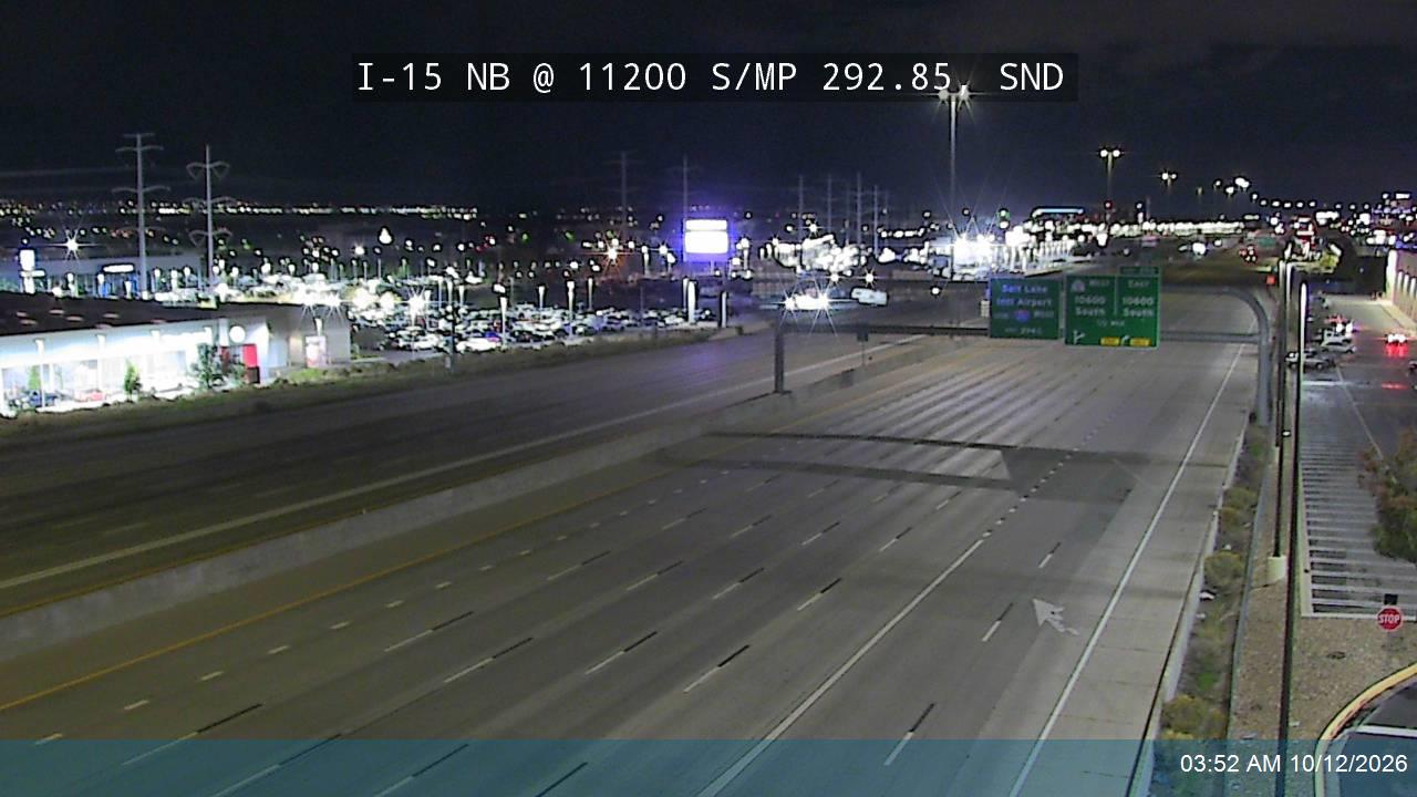I-15 NB @ 11200 S / MP 292.85, SND