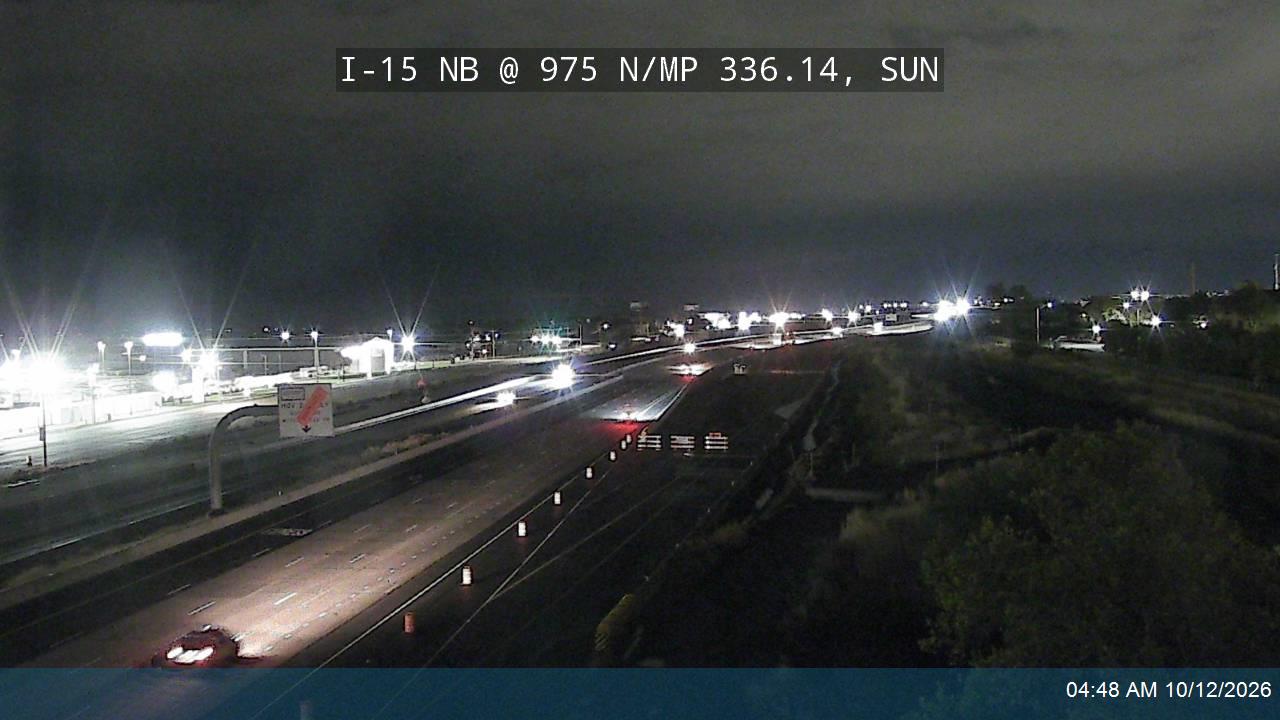 I-15 NB @ 975 N / MP 336.14, SUN