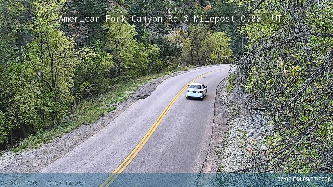 American Fork Canyon Rd / SR-144 @ Milepost 0.88, UT