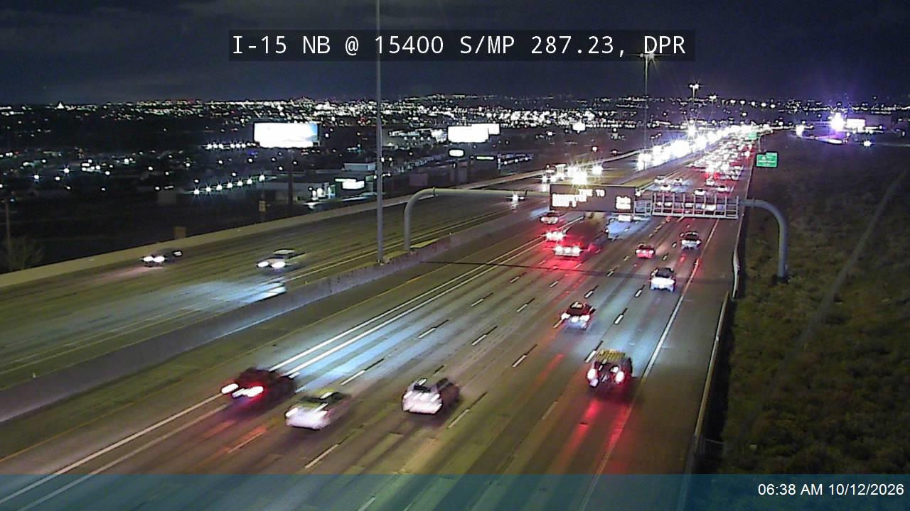 I-15 NB @ 15400 S / MP 287.23, DPR