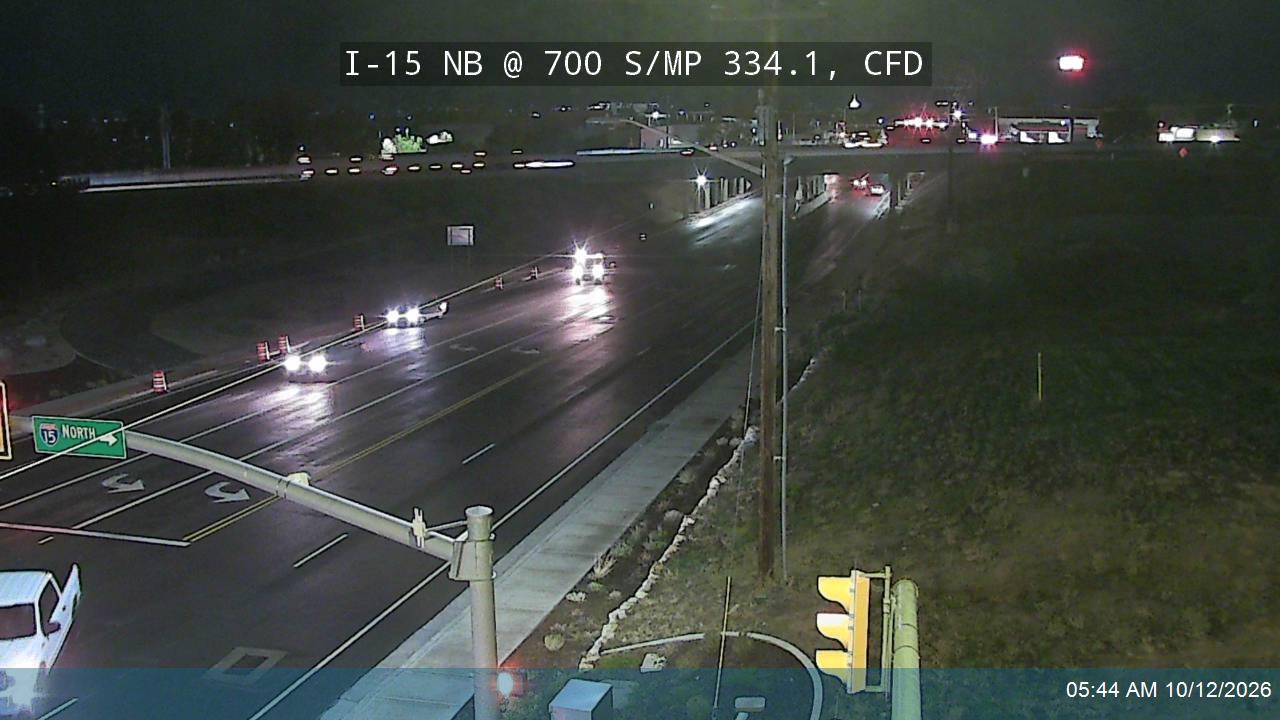 I-15 NB @ 700 S / SR-193 / MP 334.1, CFD