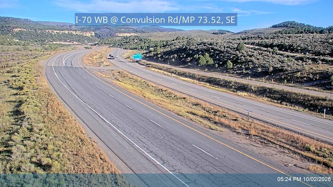 I-70 WB @ Convulsion Rd / MP 73.52, SE