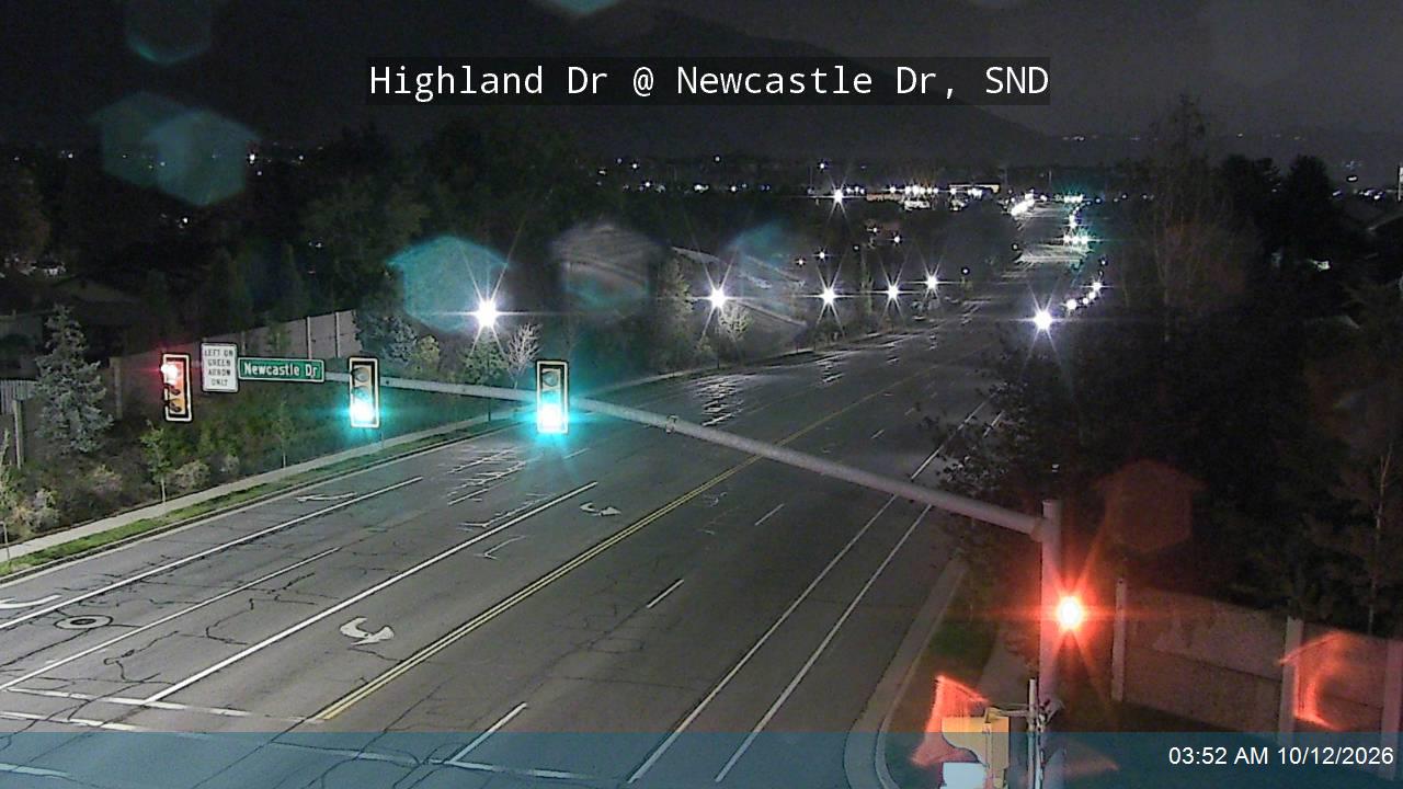 Highland Dr / 2000 E @ Newcastle Dr / 8890 S, SND