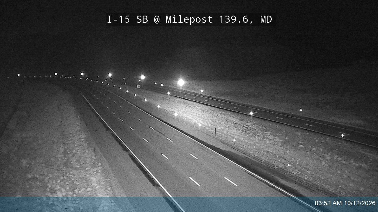 I-15 SB @ Milepost 139.6, MD