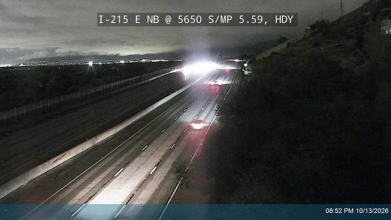 I-215 E NB @ 5650 S / MP 5.59, HDY