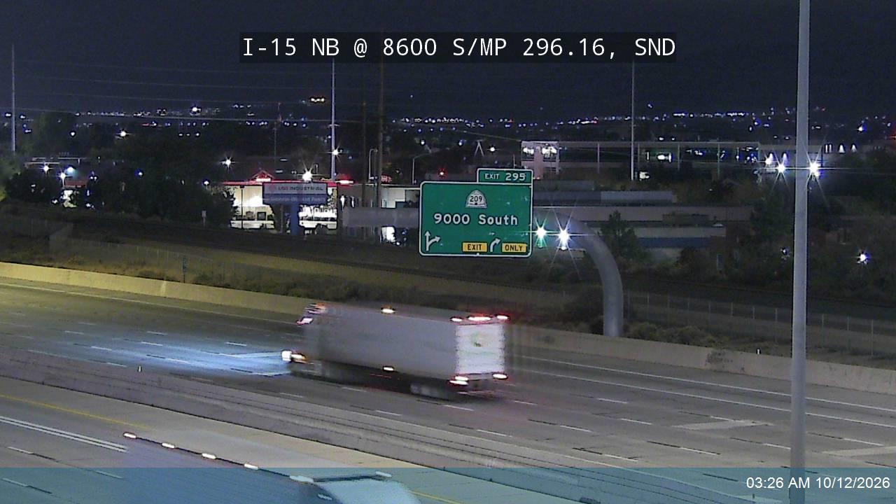 I-15 NB @ 8600 S / MP 296.16, SND