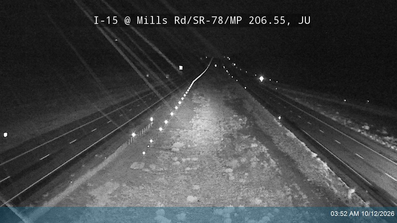 I-15 @ Mills Rd / SR-78 / MP 206.55, JU