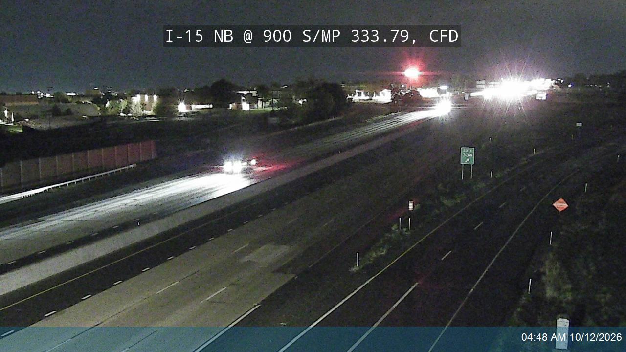 I-15 NB @ 900 S / MP 333.79, CFD